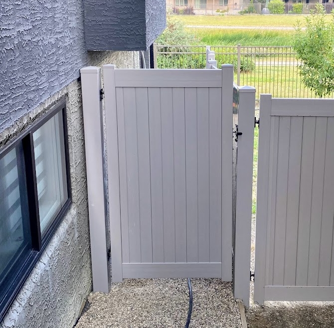 premium grey fence