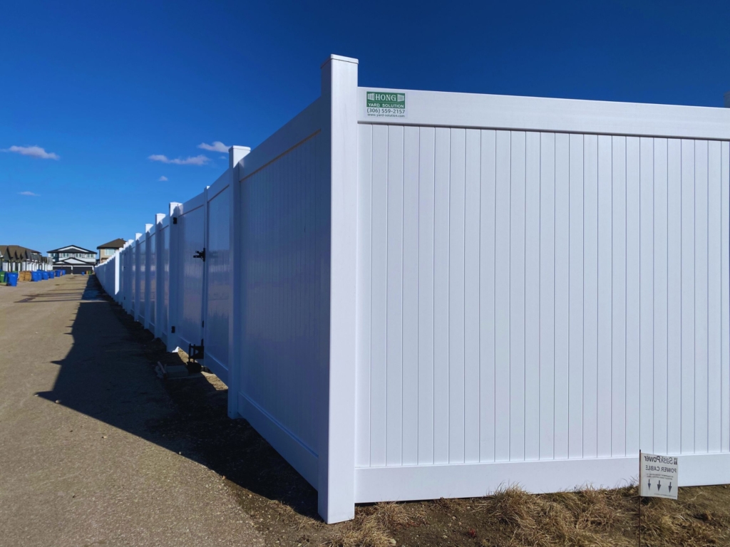 500 Feet Vinyl Fence at boyer bay 500 Feet Vinyl Fence at boyer bay