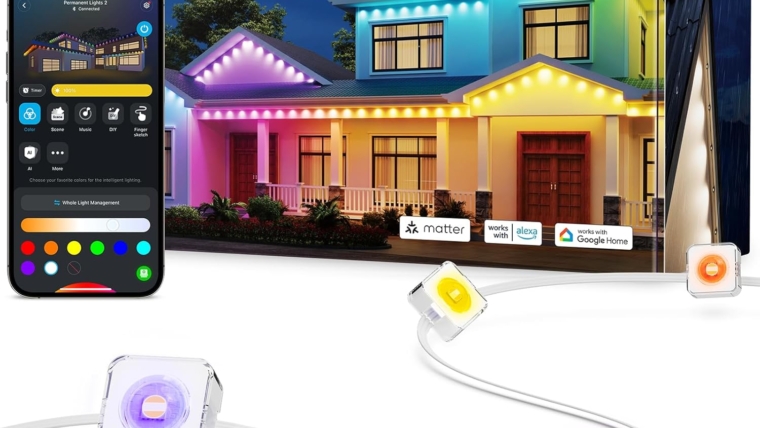 Govee Permanent Outdoor Lights 2 – 100 ft RGBIC Smart Outdoor Lighting